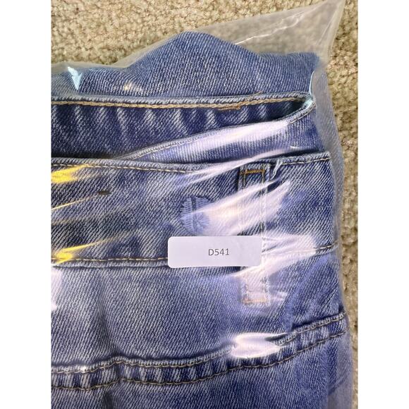 Kensie Blue Distressed Wide Leg Jeans Size 14 But Fit Like A 12 - Picture 15 of 15